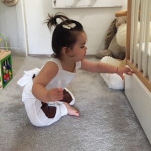Salopette enfant blanche