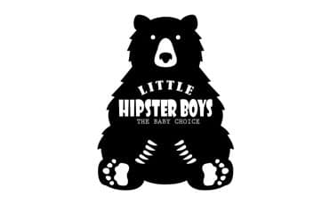 Little hipster boys logo