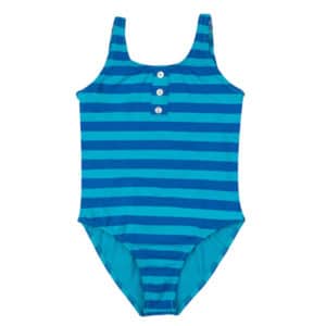 Maillot Laura Stripes Sea Blue Ocean - Pacific Rainbow
