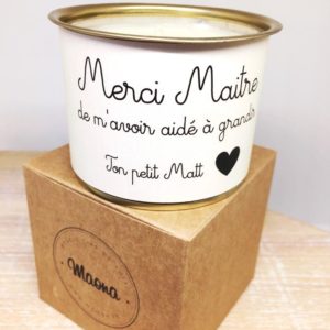 Bougie Merci Maitre - Maona