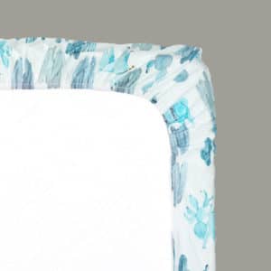 Drap housse Lama du désert turquoise - Kariokas