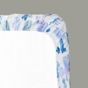 Drap housse Lama du désert bleu - Kariokas