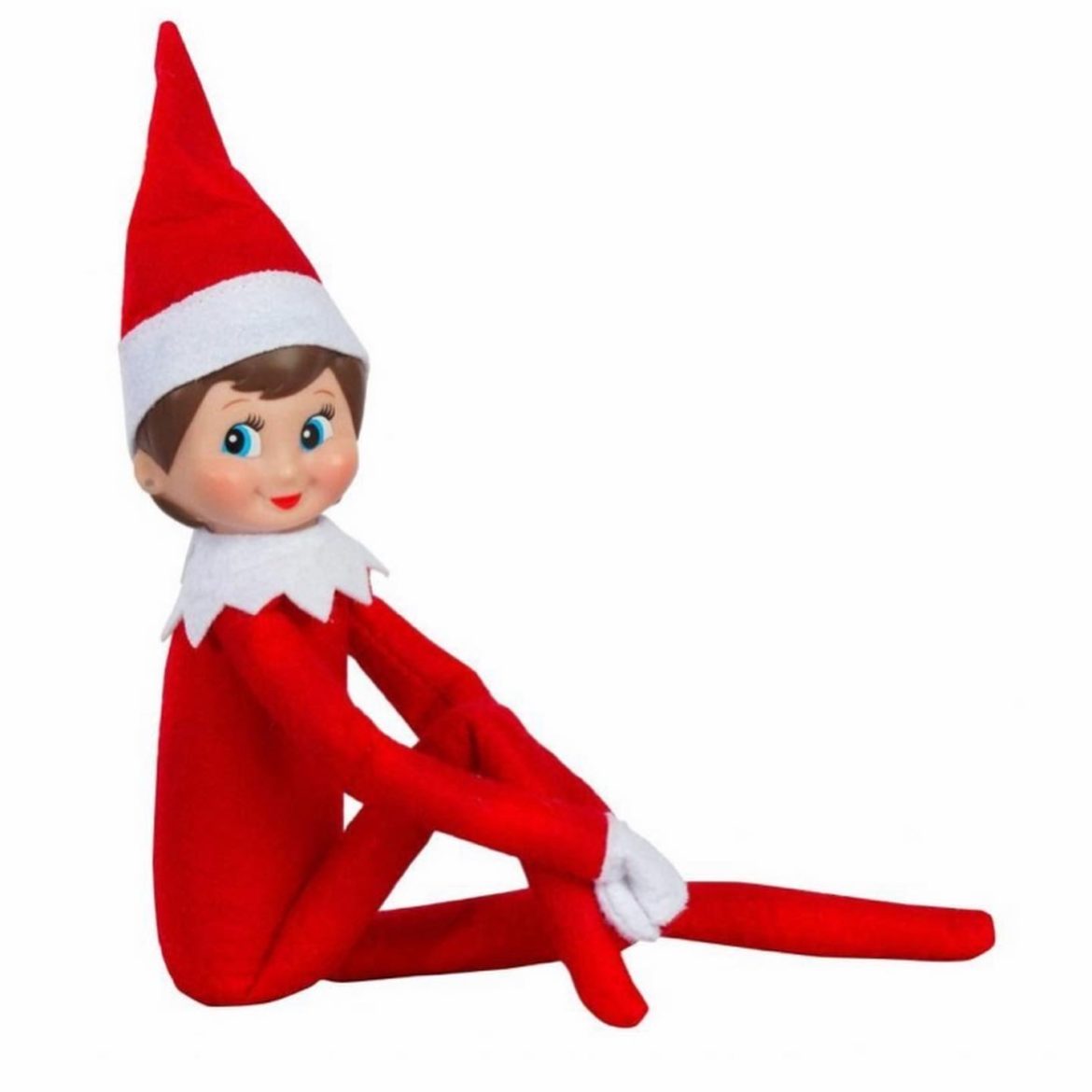 The Elf ou Elfie on the shelf avec son livre français Une tradition