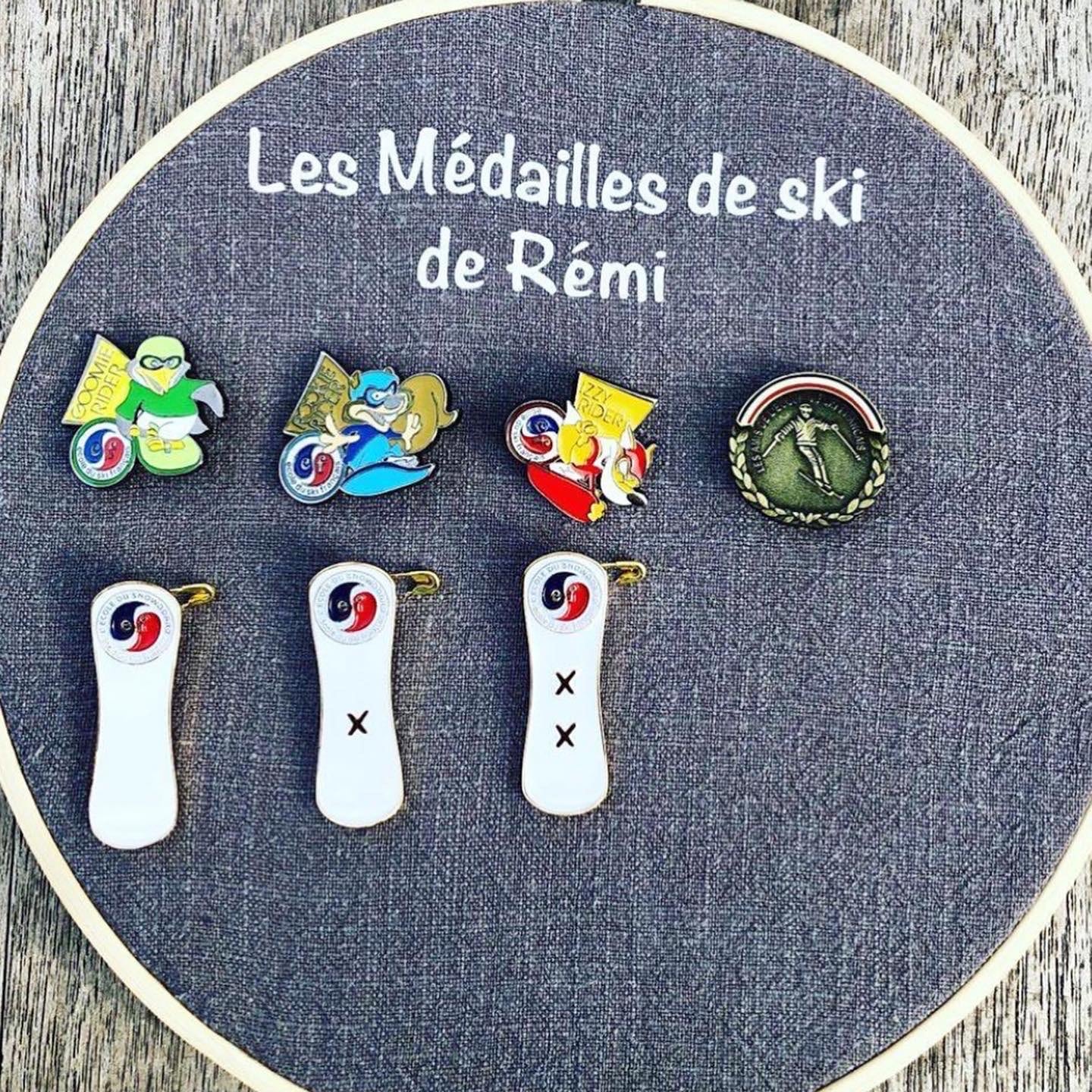 Cadre Médailles de ski
