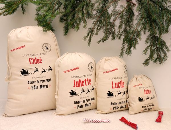 Hotte de top noel personnalisée
