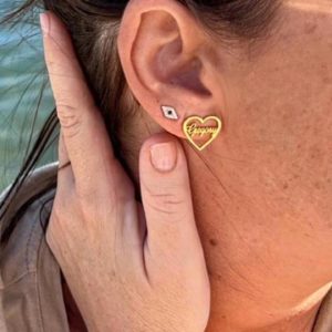 Boucle d'oreille Heart personnalisée - you will forever be my always